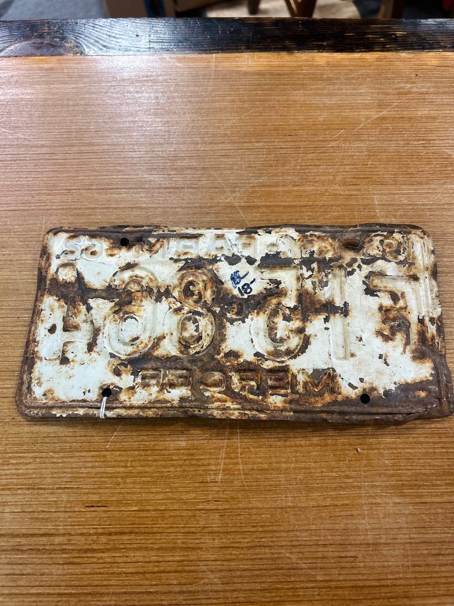 Vintage 1962 Kentucky- Farm Mercer Co License Plate