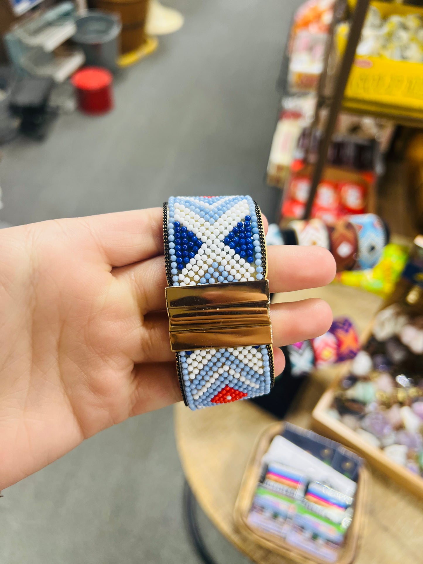Magnetic Clasp Beadwork Bracelet