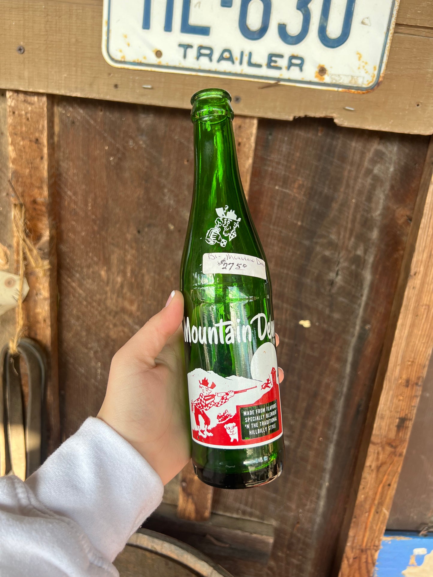 Mountain Dew Mountain Man Bottle Vintage
