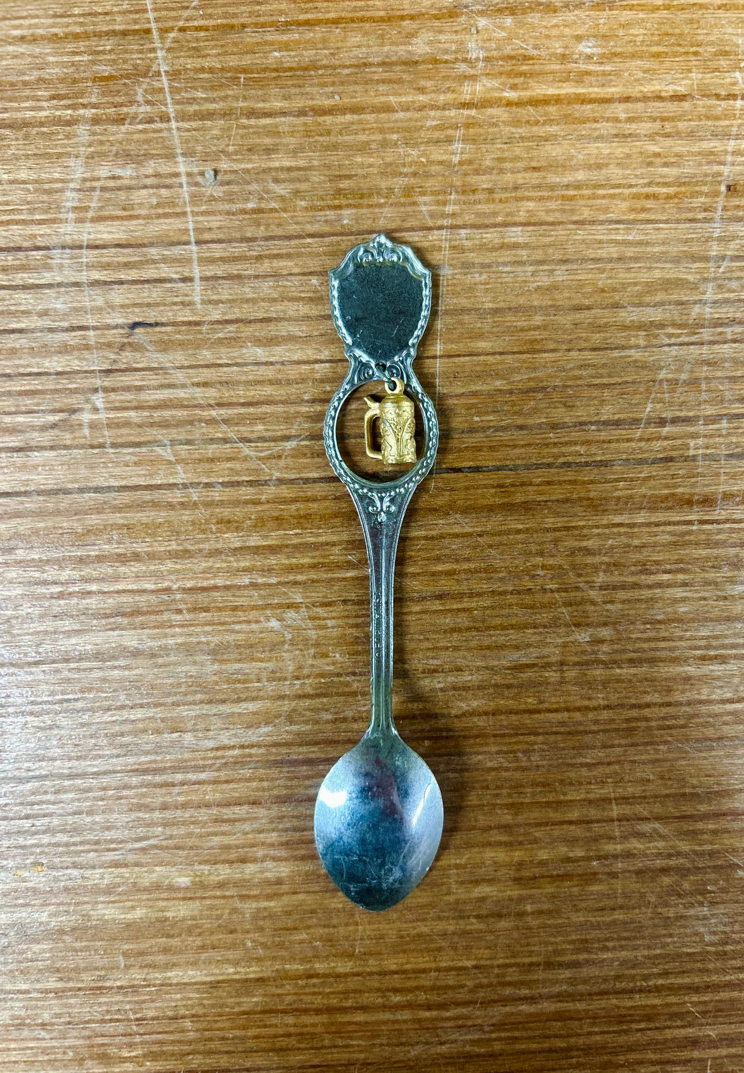 Vintage Mikwaukee WIS Collectible Spoon With Bottle Charm