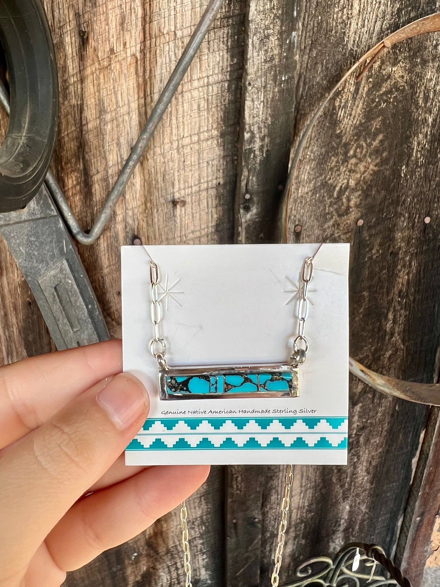Turquoise Bar Necklace