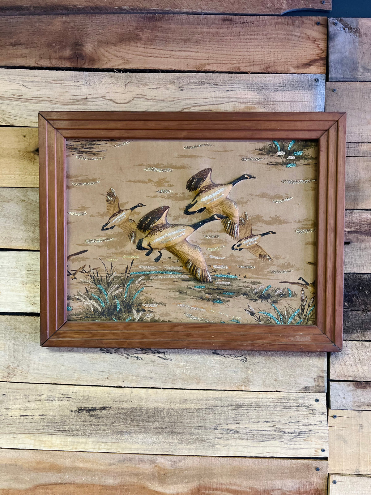Vintage 3D Flying Geese Frame