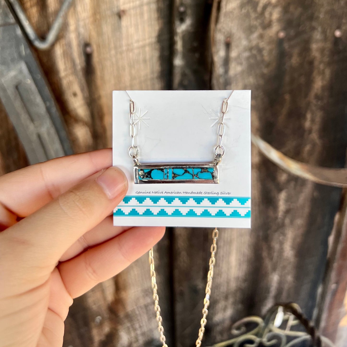 Turquoise Bar Necklace