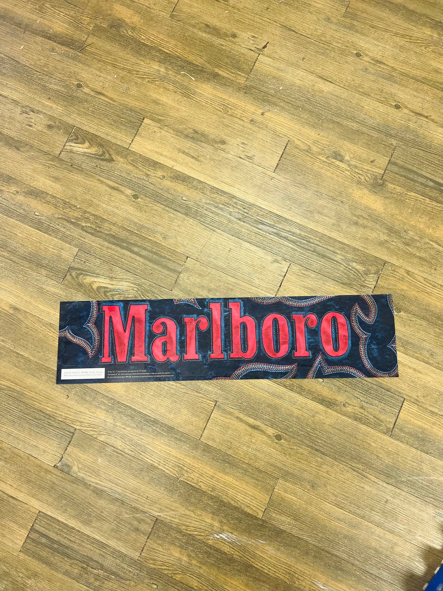 Vintage Marlboro Store Display Boot Stitch