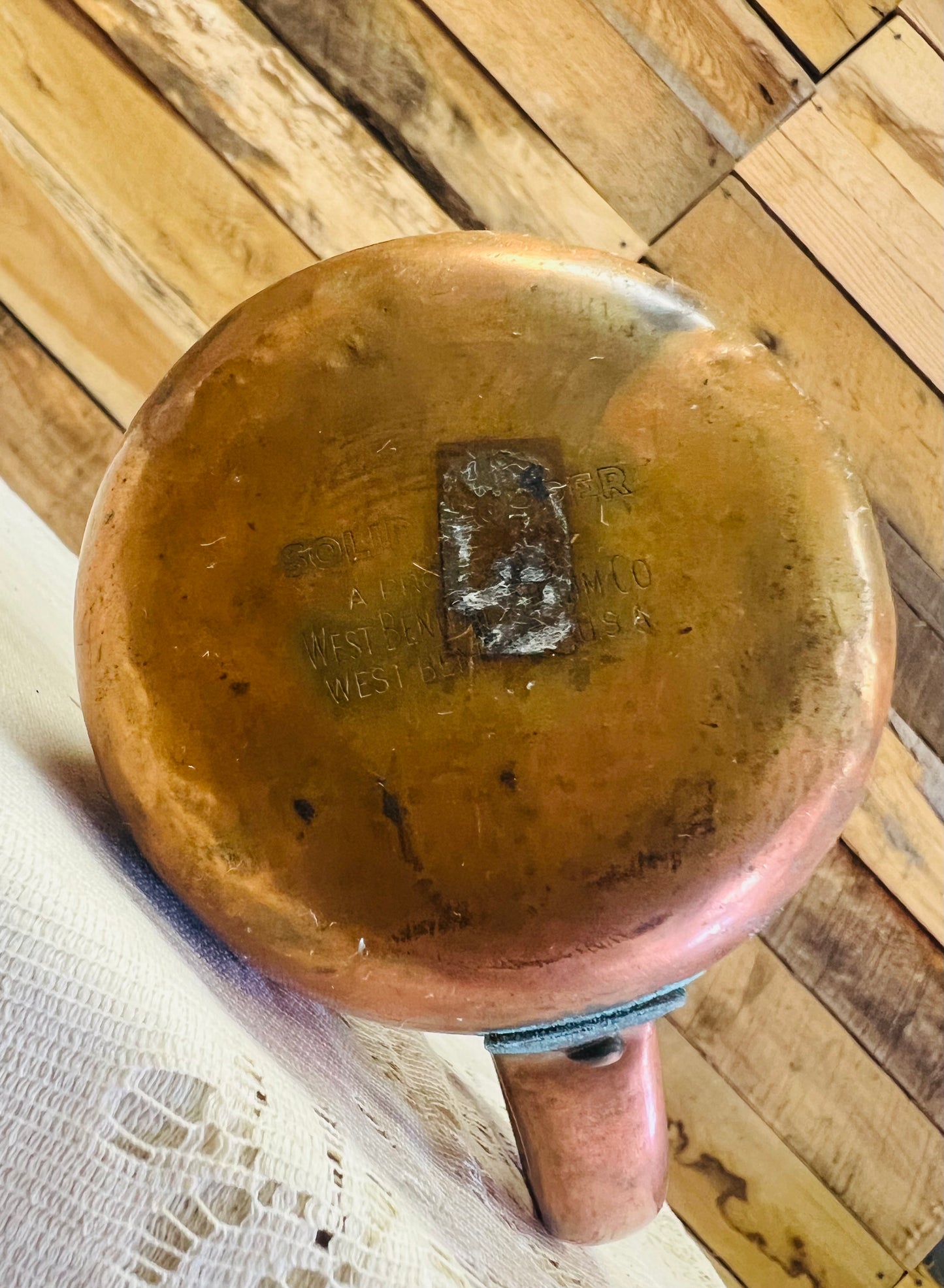 Vintage West Bend Solid Copper Mug