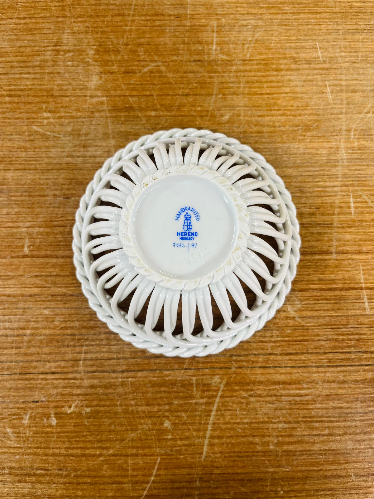 Vintage Herend Porcelain Basket