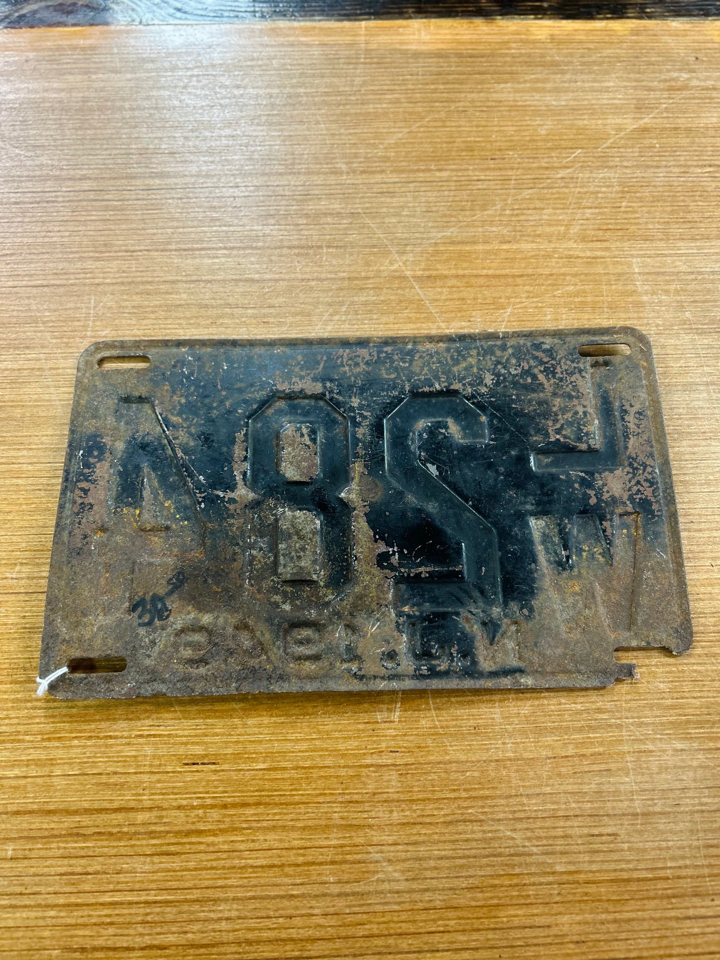 Vintage 1949 New Jersey License Plate