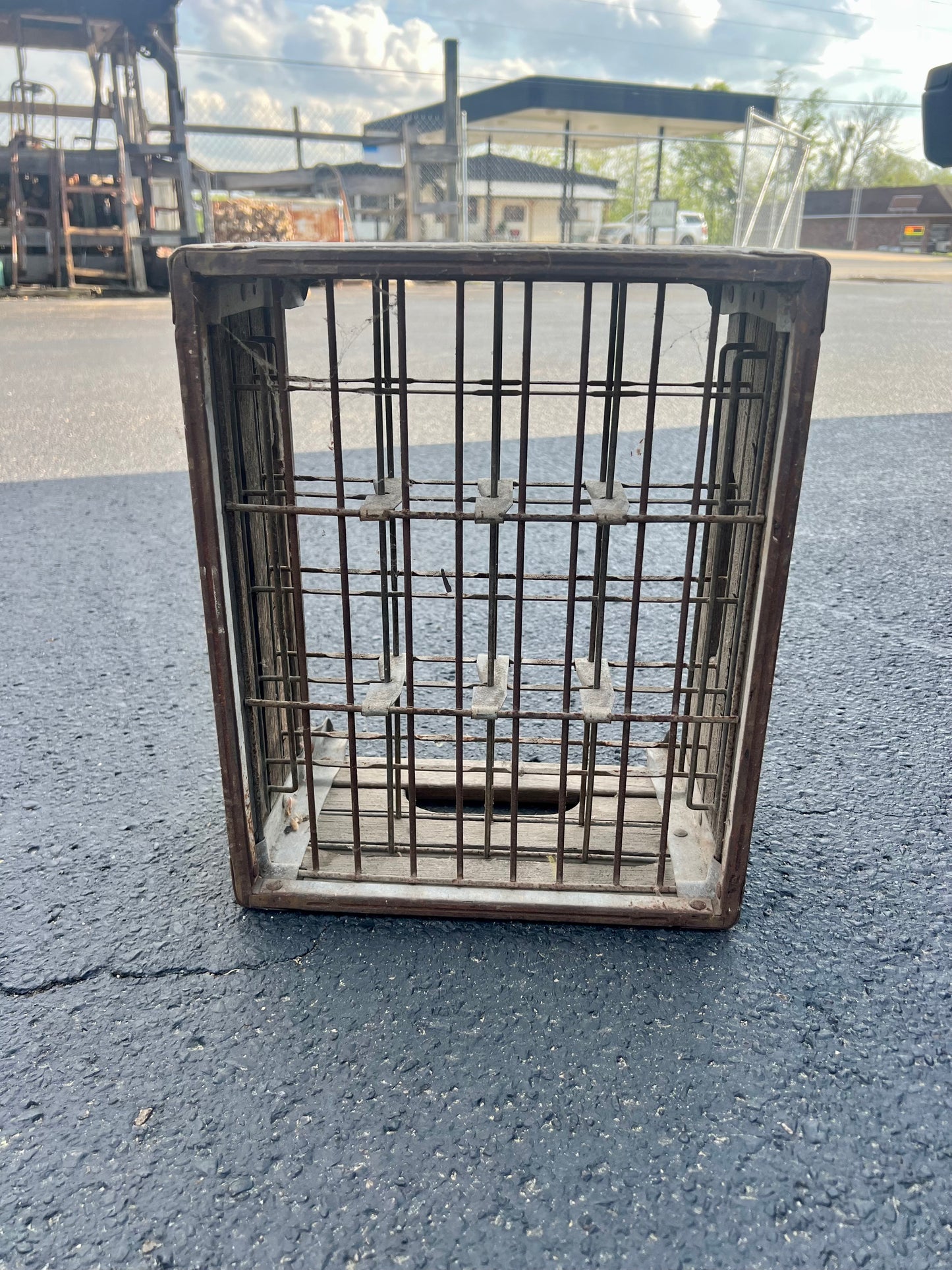 Vintage Wood Metal Dairy Crate: 59 Trilby Farm Toledo Ohio