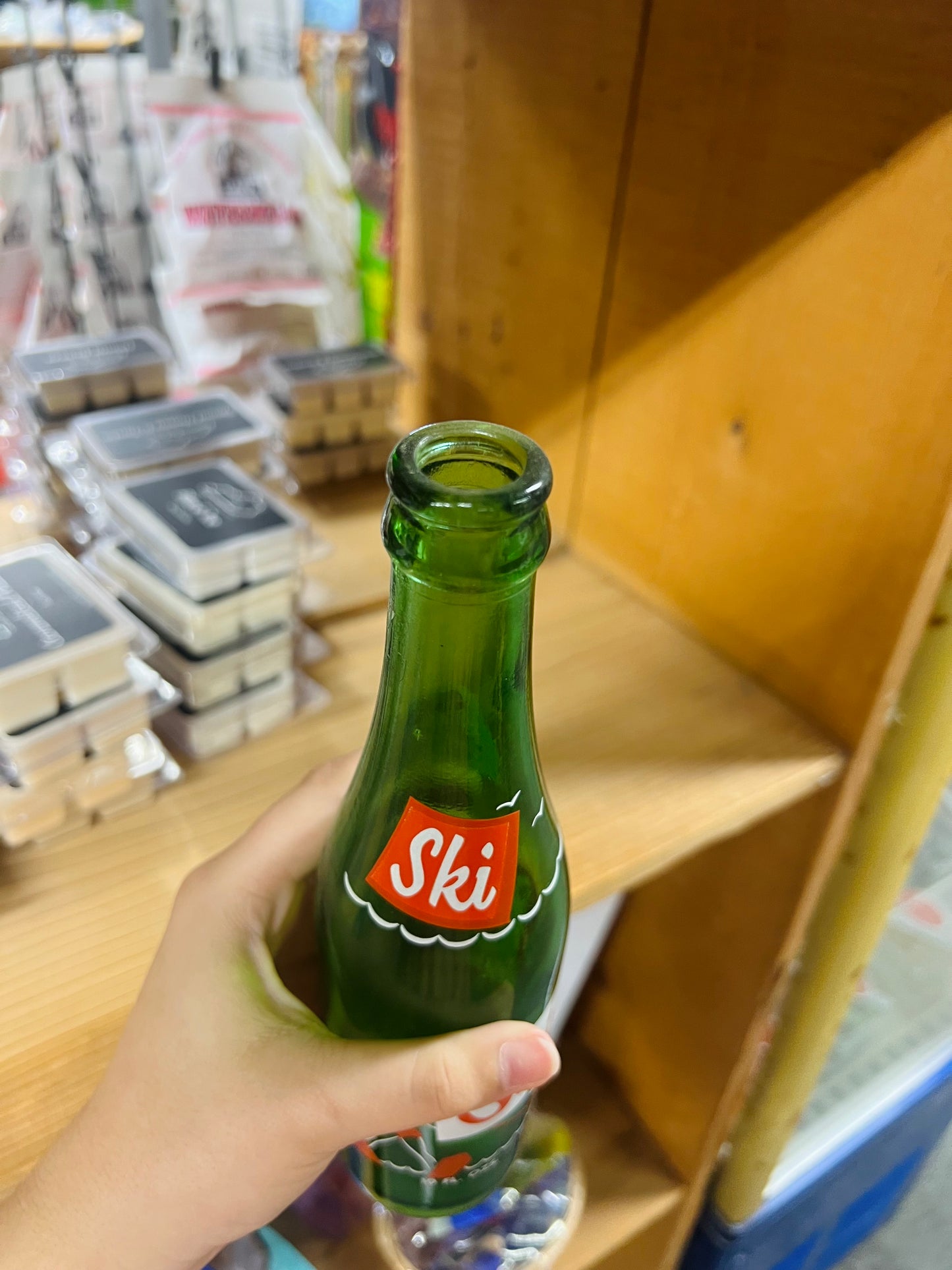 Vintage Ski Glass Bottle 50th Anniversary Greensburg, KY