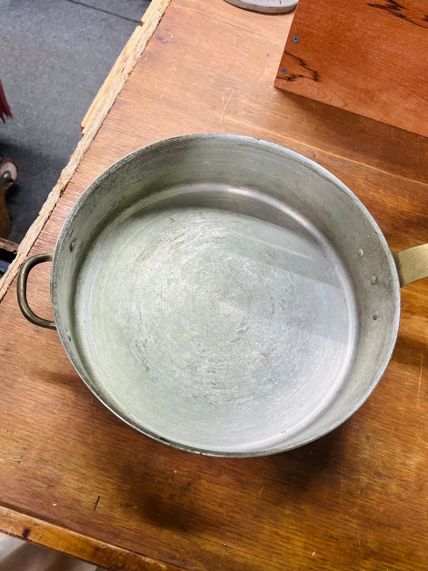 Copper Pan with Handle and Lid