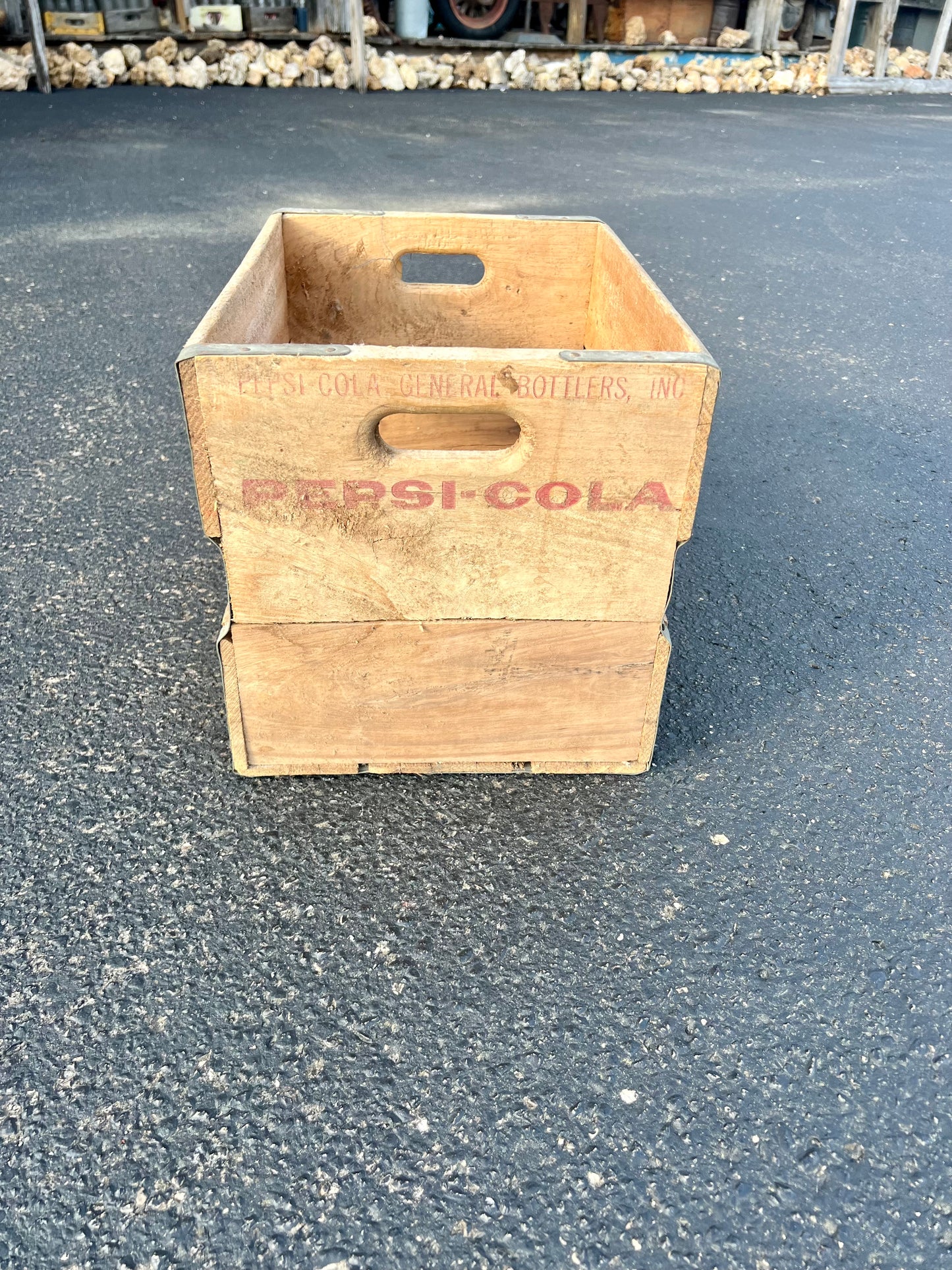 Vintage Pepsi Cola Wood Crate - Large!