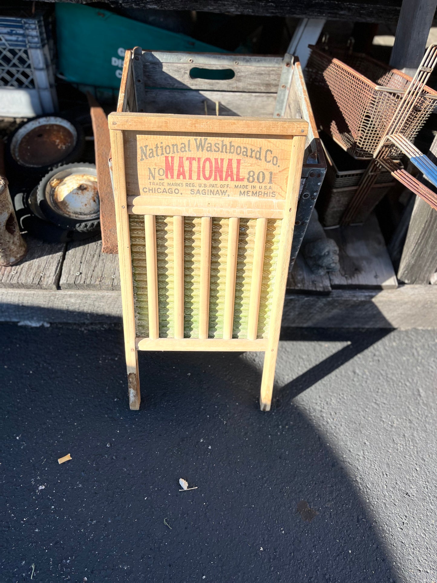 The Brass King Washboard National Washboard Co.