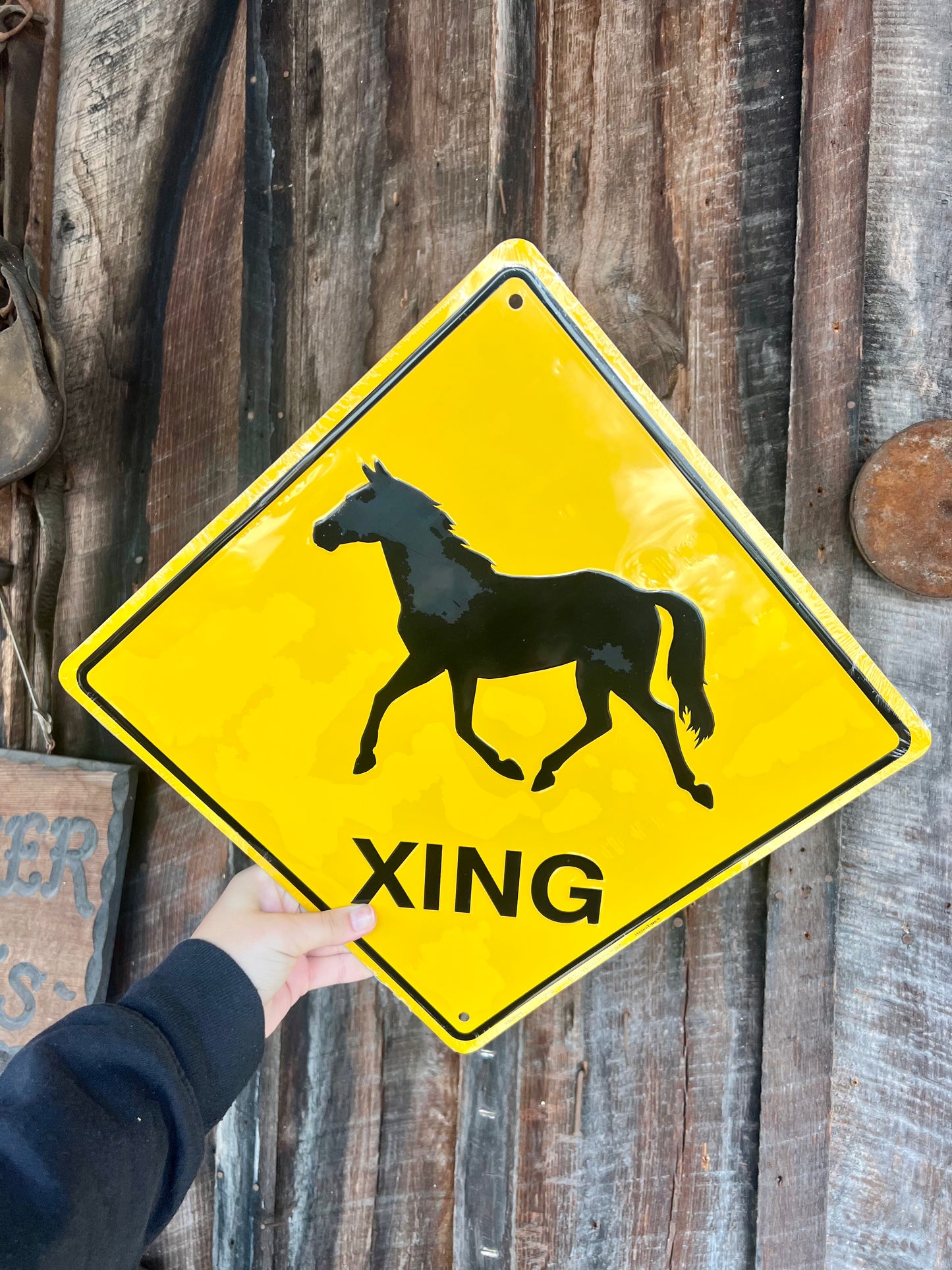 Horse Crossing Sign