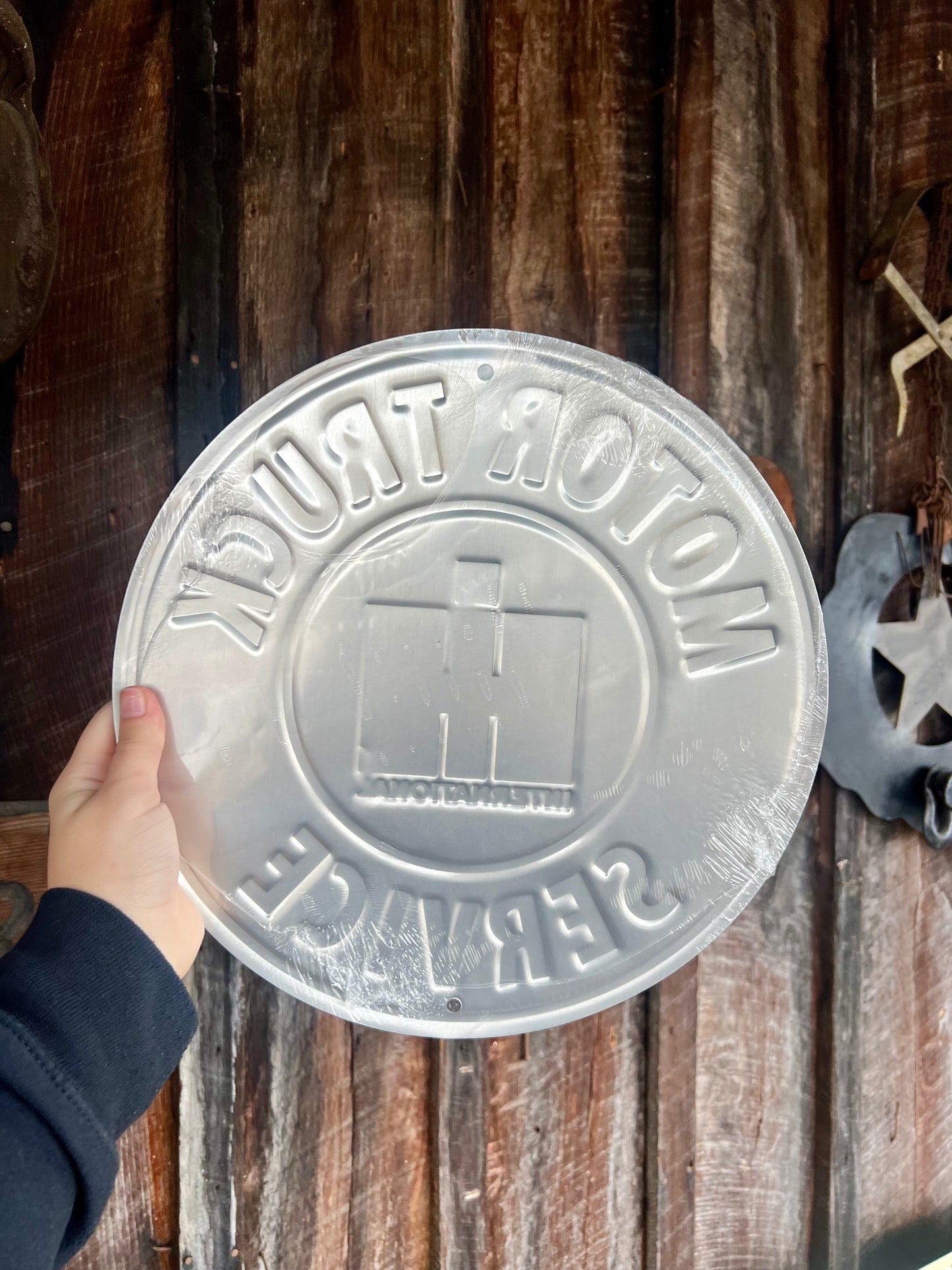 International Harvester Motor Truck Service Round Sign 12"