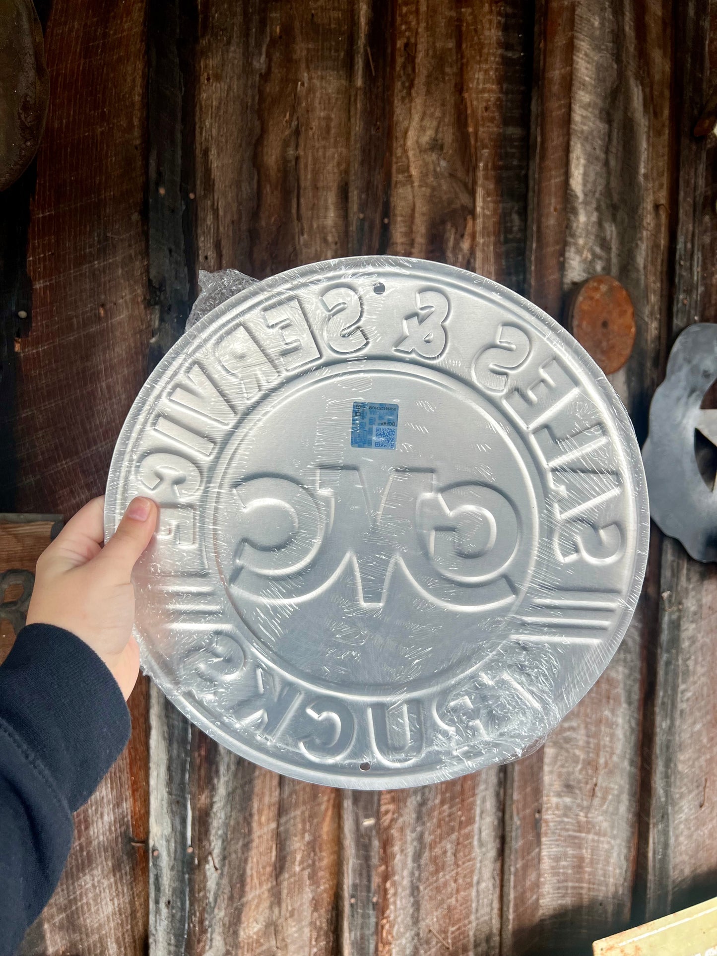 GMC Sales & Service Round Sign 12"