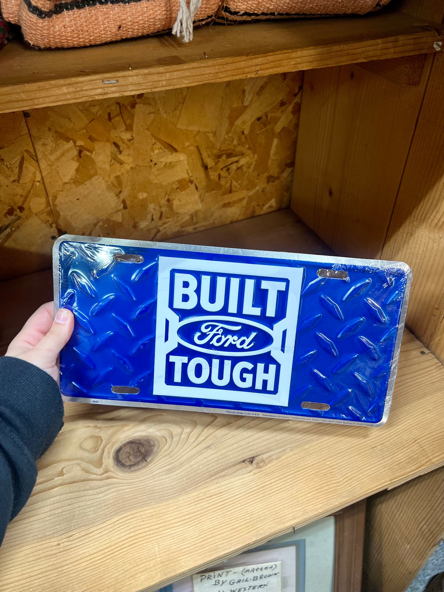 Built Ford Tough License Plate
