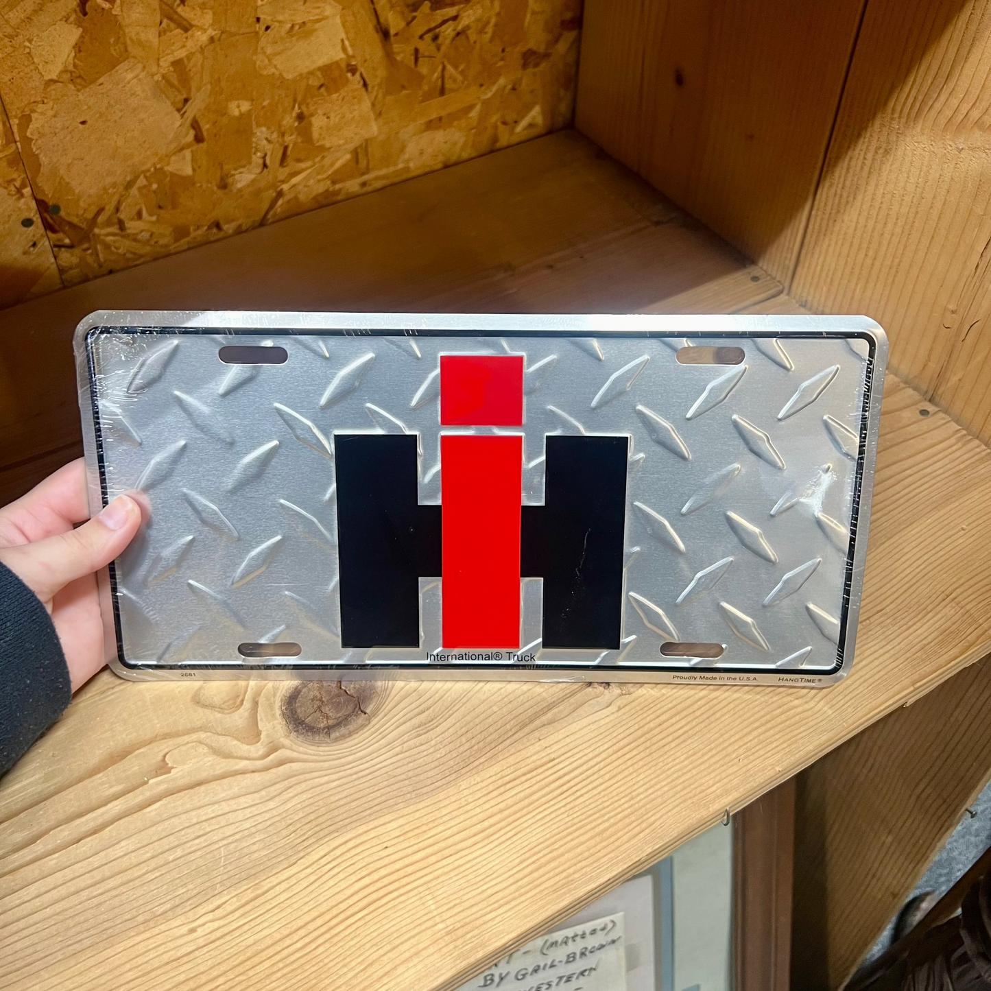 International Harvester License Plate