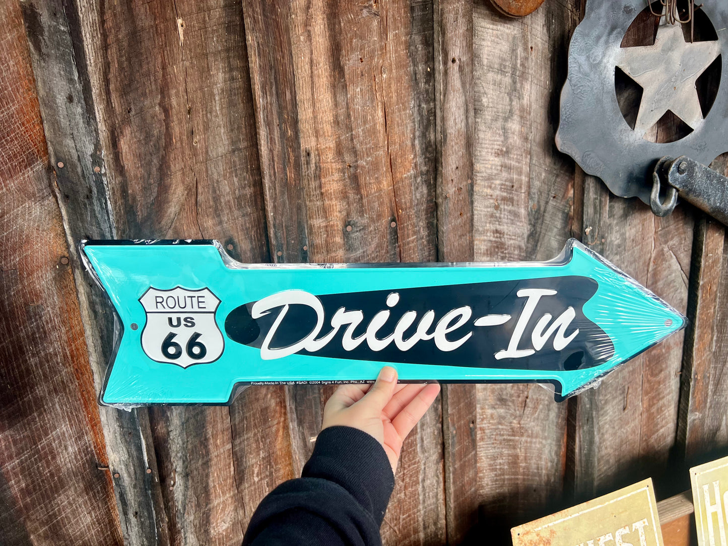 Drive-In Route 66 Arrow Sign