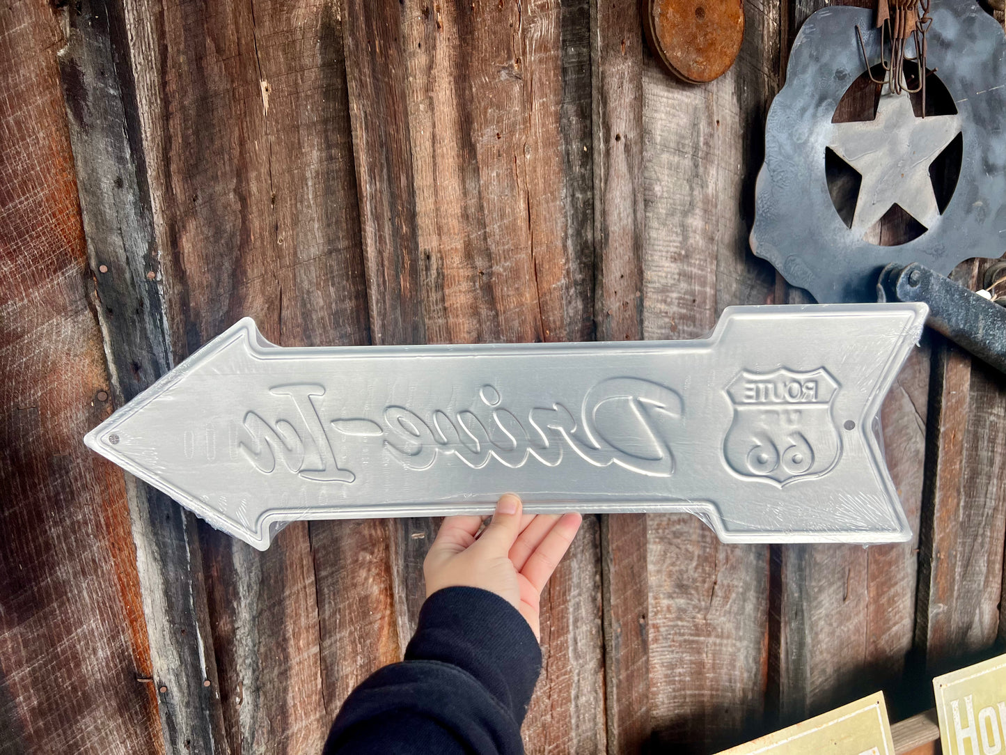 Drive-In Route 66 Arrow Sign