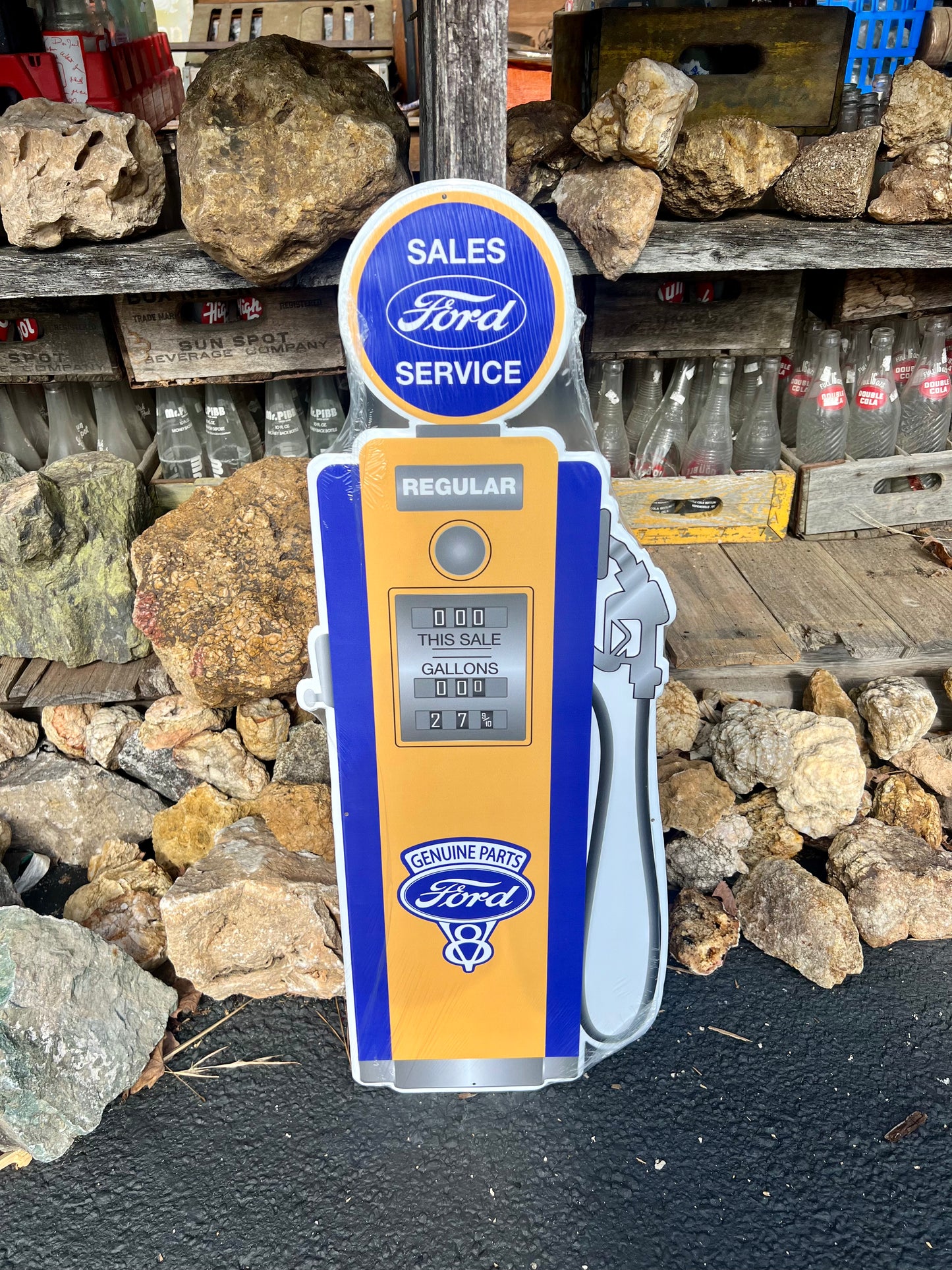 Ford Gas Pump Die Cut Sign