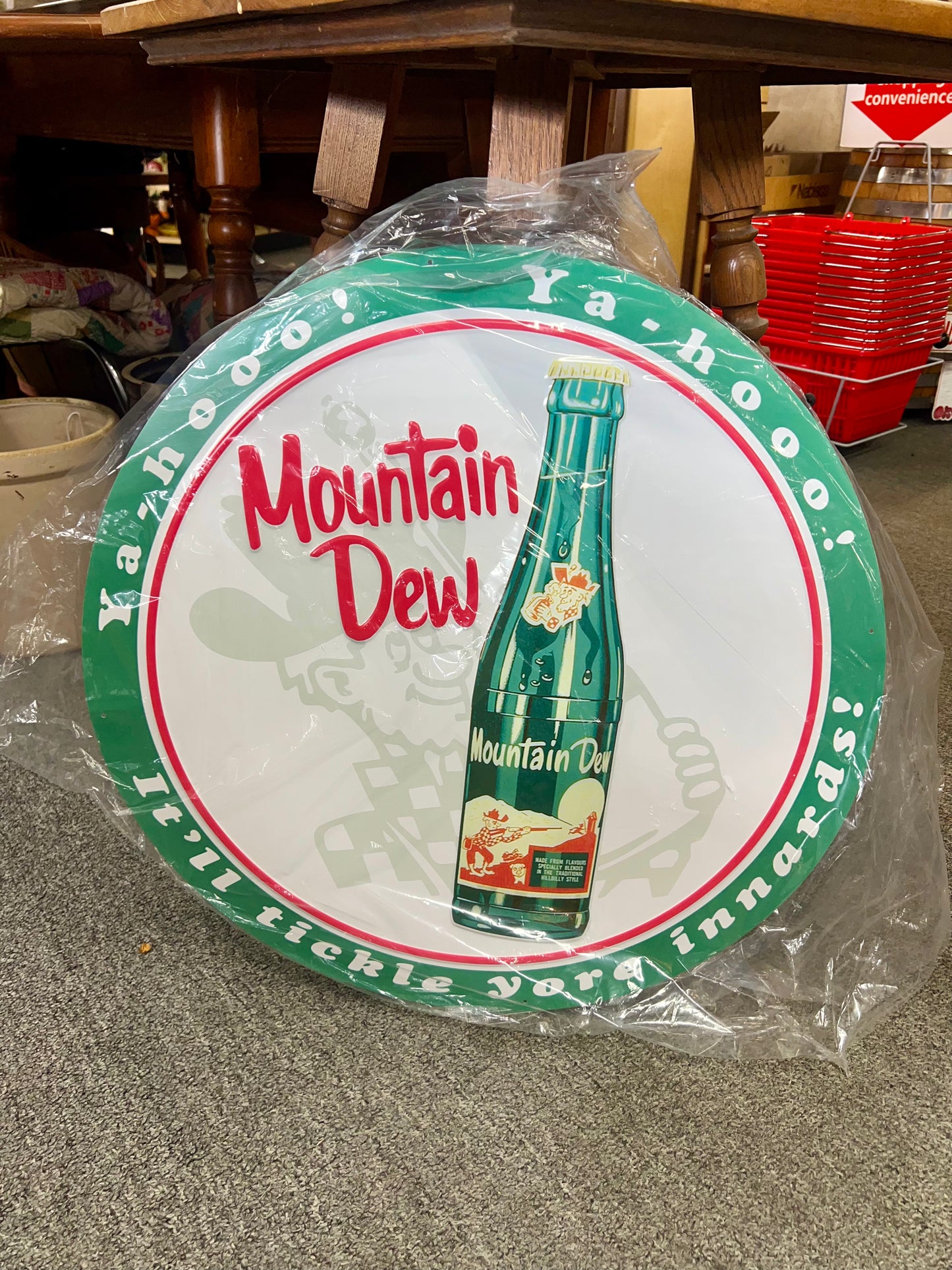 Mountain Dew 24 Inch Large Round Sign
