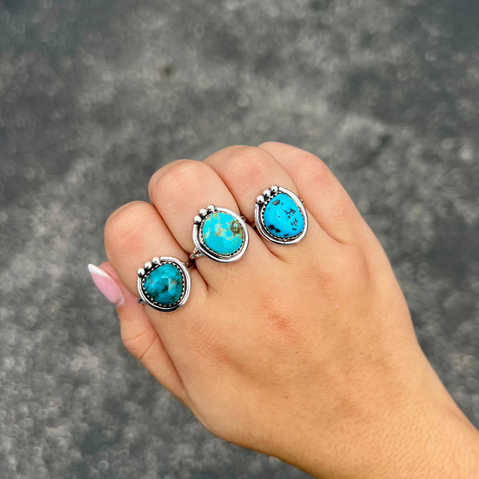 Cheyenne Genuine Turquoise Ring