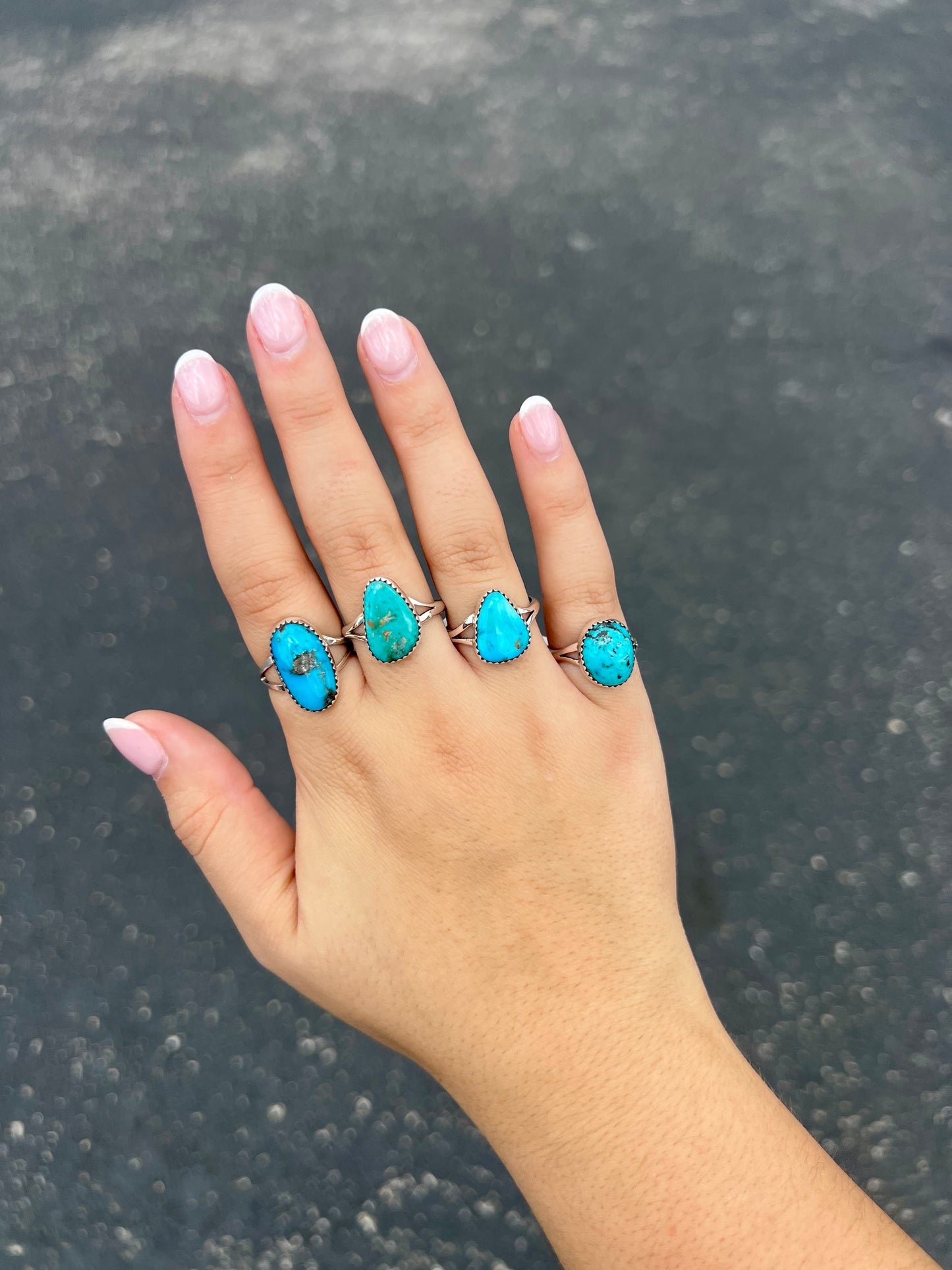 The Josie Genuine Turquoise Sterling Silver Ring