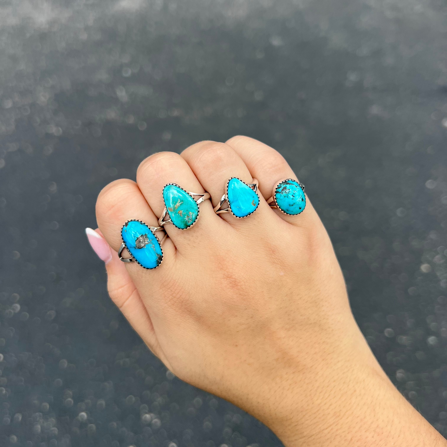 The Josie Genuine Turquoise Sterling Silver Ring