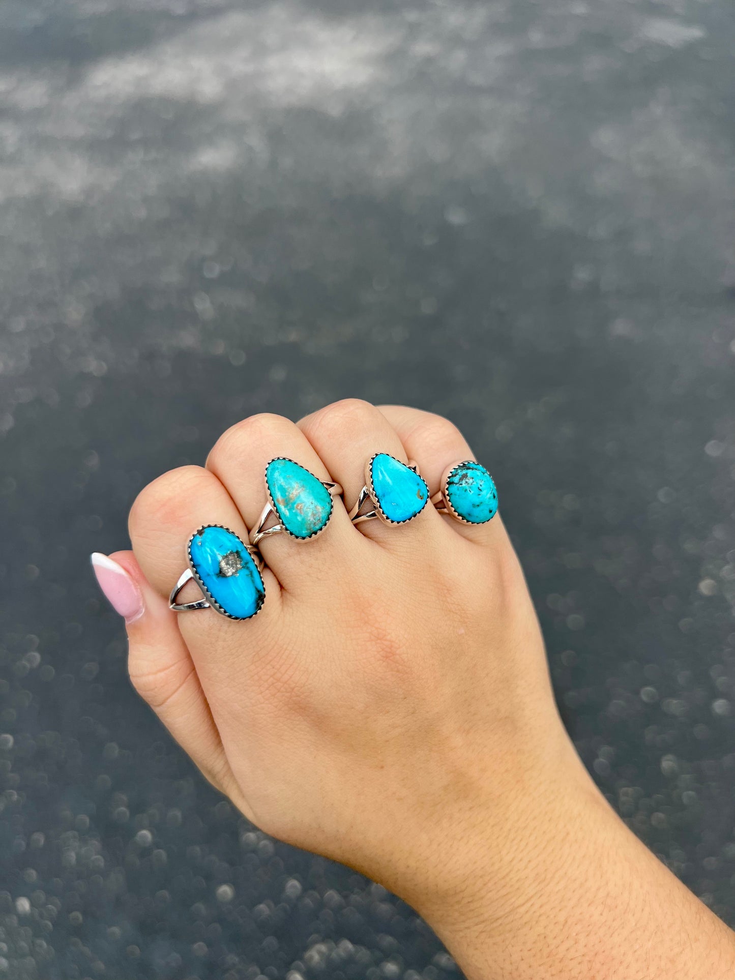 The Josie Genuine Turquoise Sterling Silver Ring