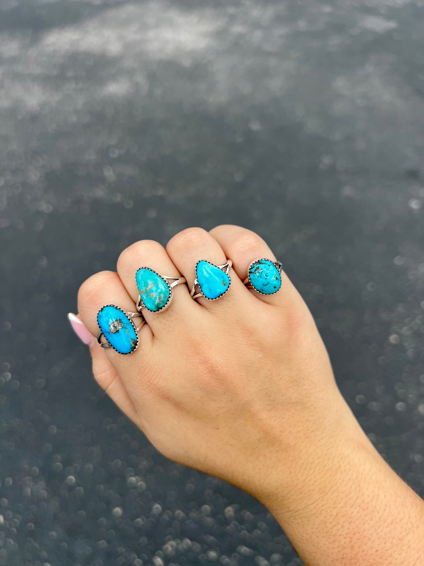 The Josie Genuine Turquoise Sterling Silver Ring