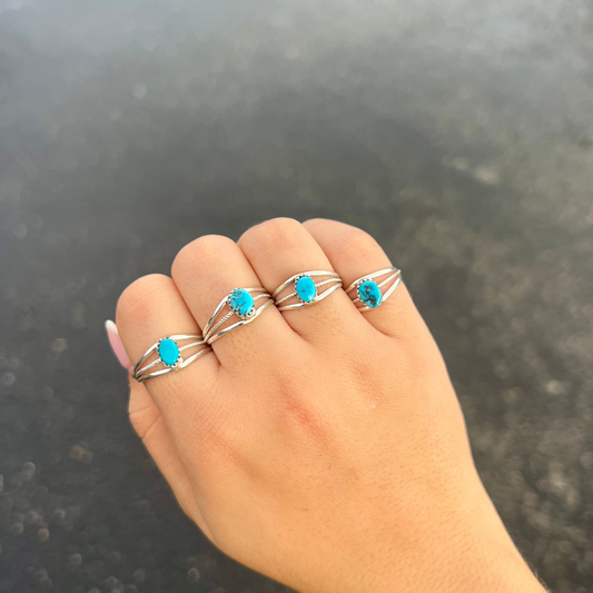 Lil Oval Turquoise Ring