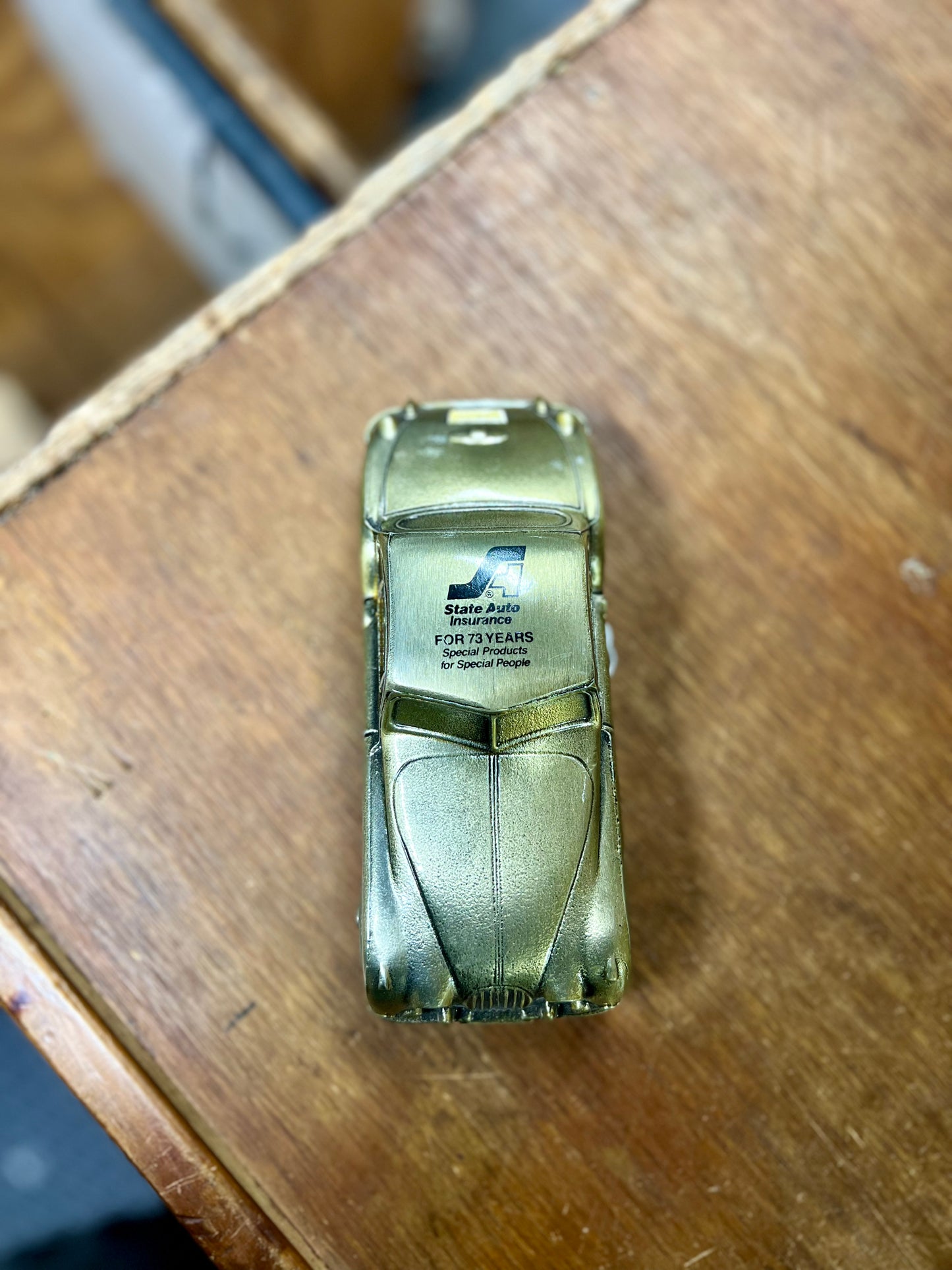 Vintage 1955 Jaguar Metal Coin Bank Banthrico © 1974
