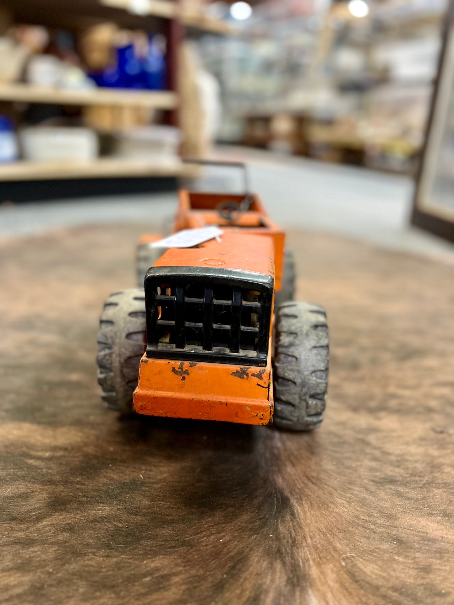 Vintage Tonka Metal Front End Loader - Orange