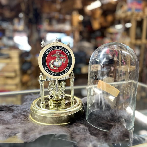Vintage Marine Corps Glass Dome
