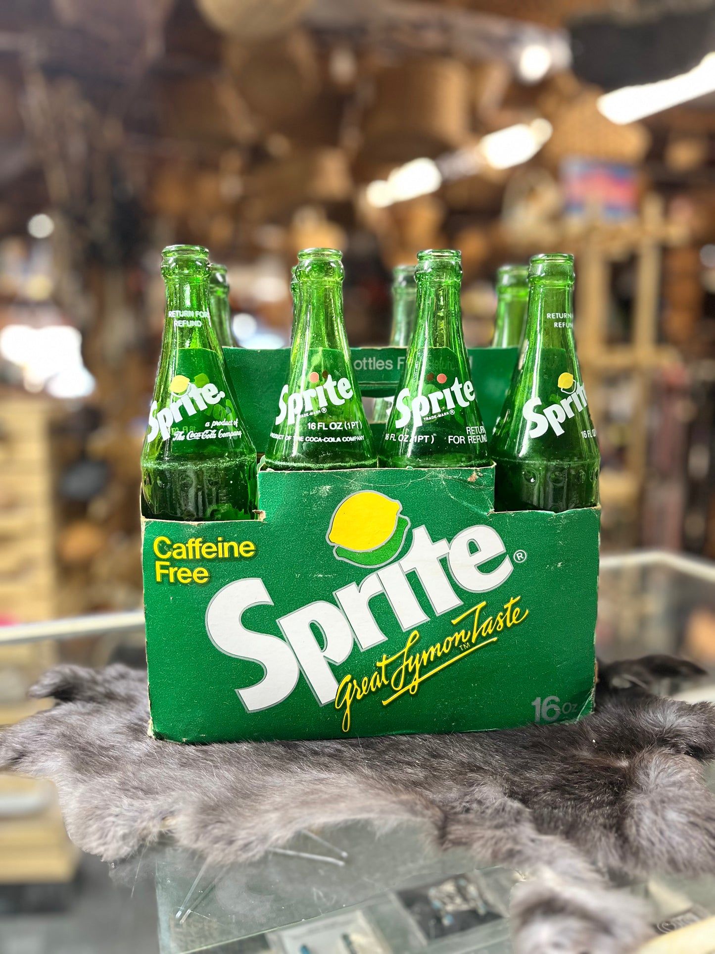 Vintage Sprite Eight Pack Glass Bottles