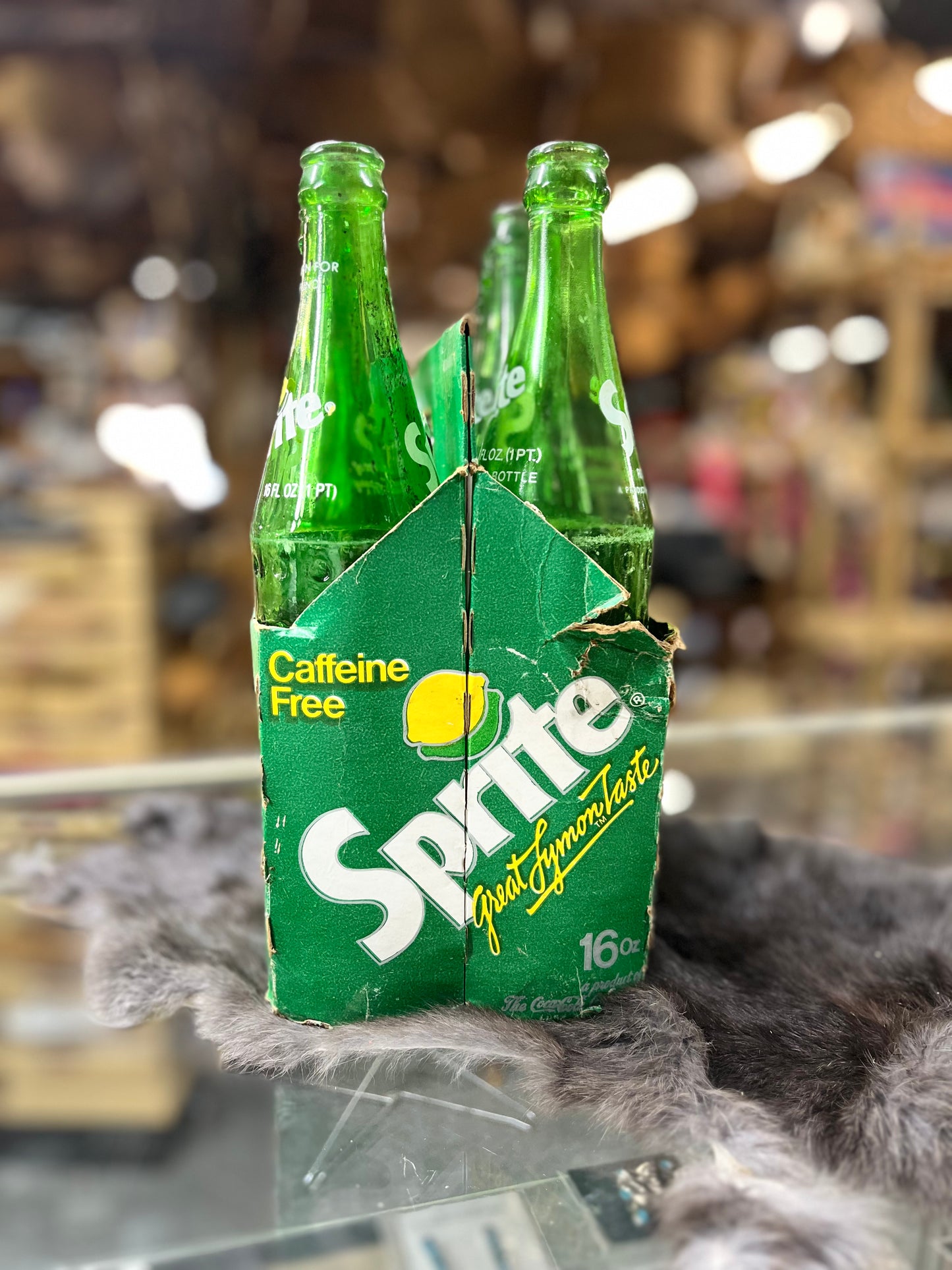 Vintage Sprite Eight Pack Glass Bottles