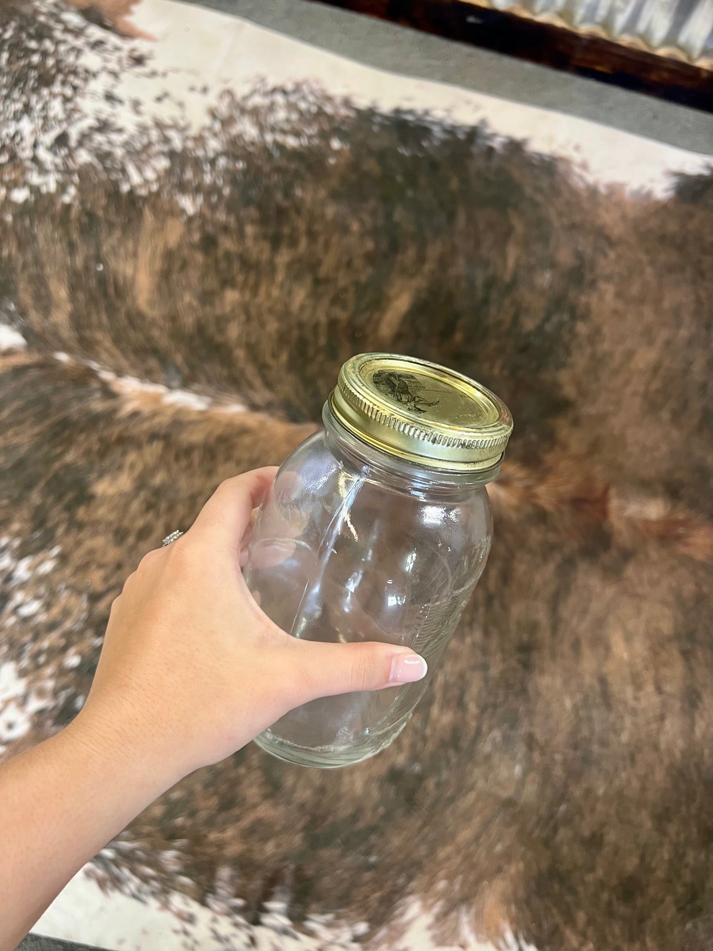 Mason Jar with Liberty Bell 1776 - 1976
