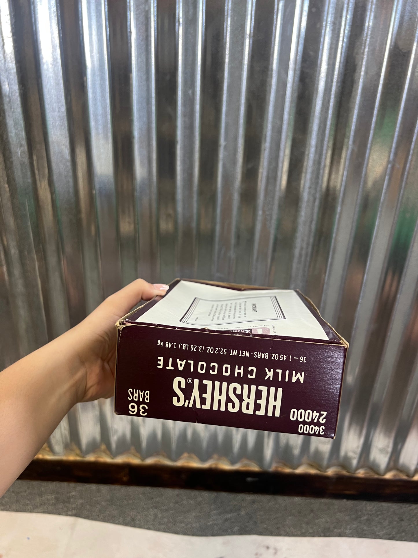 Vintage Hershey's 36 Bars Box with Lid