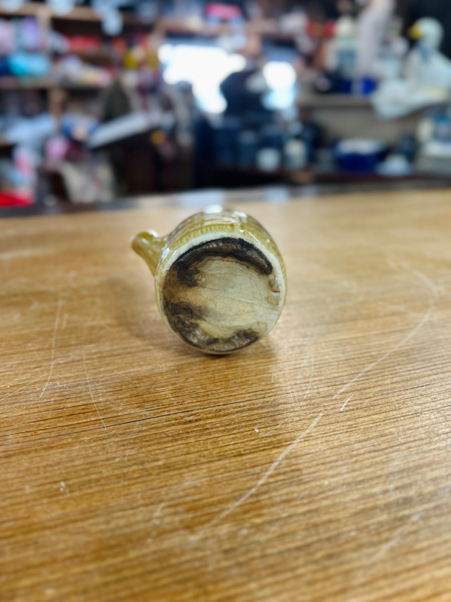 Vintage Japanese Trainware Green Teapot