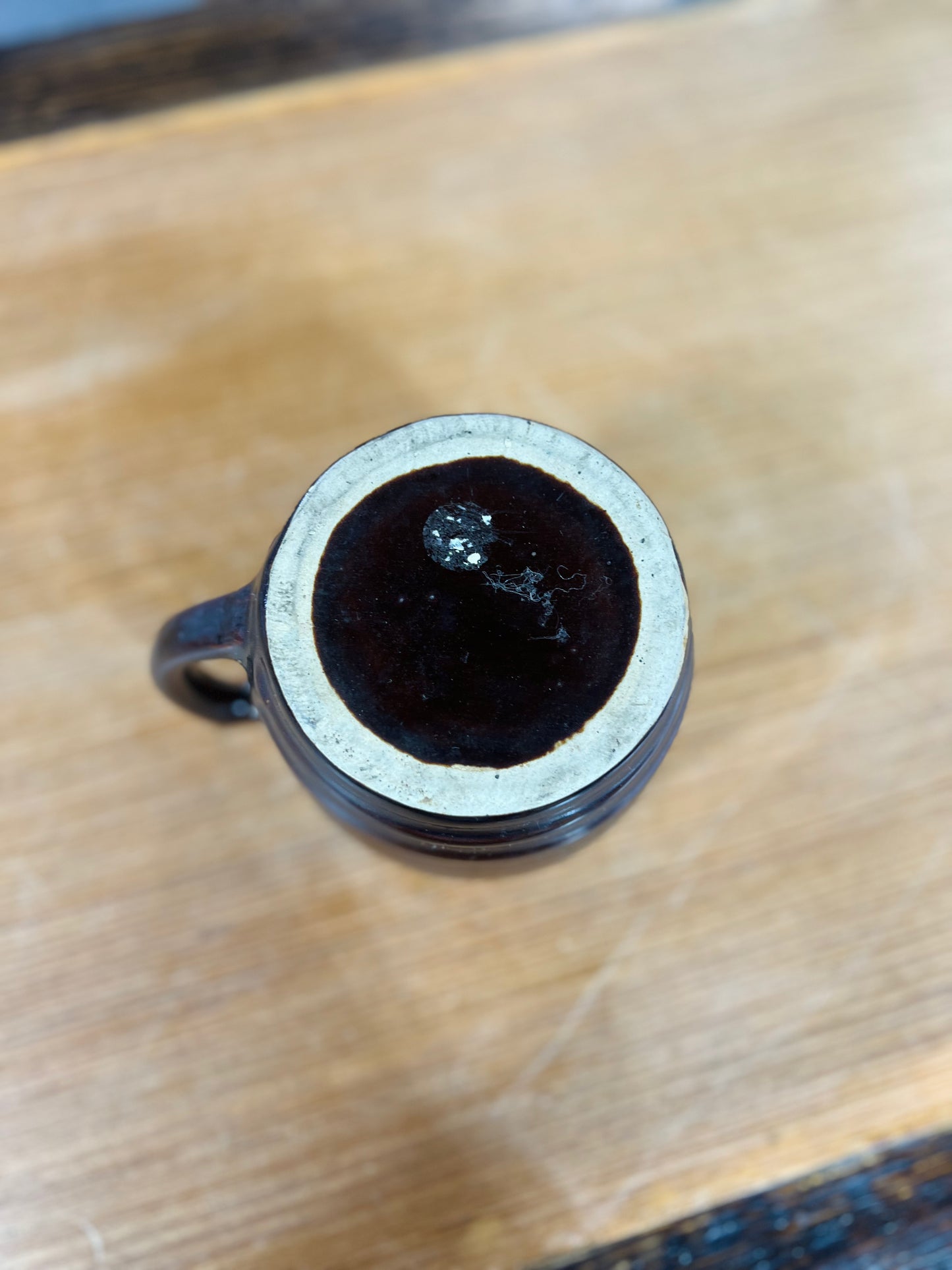 Vintage Pottery Brown Pitcher