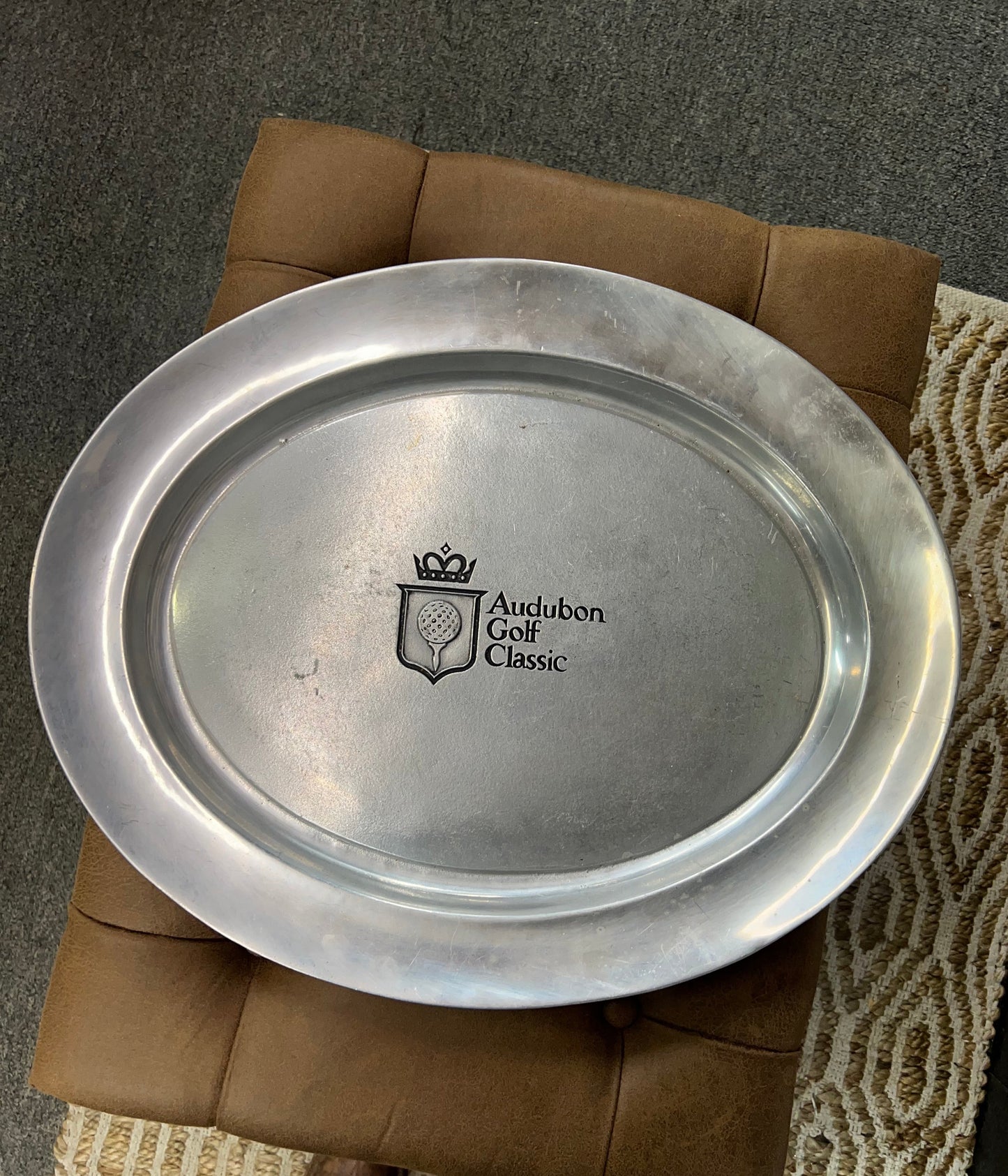 Pewter Audubon Golf Classic Platter