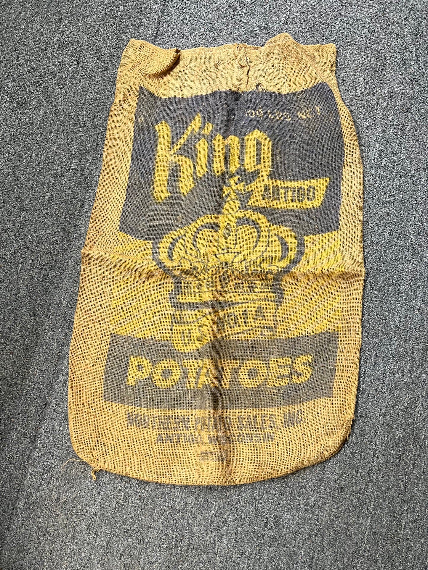 King Antigo Potatoes Burlap Sack