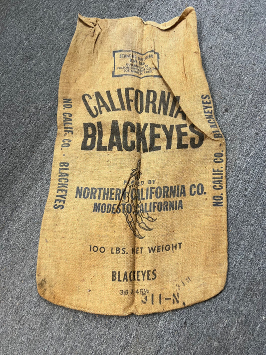 California Blackeyes Burlap Sack