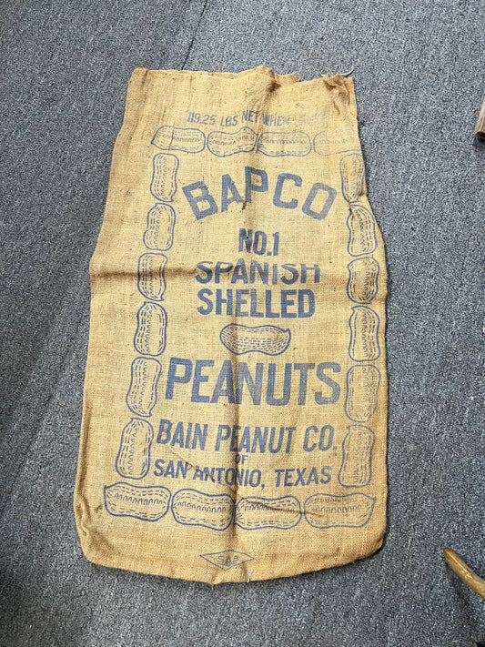 BAPCO Spanish Shelled Peanuts Burlap Bag