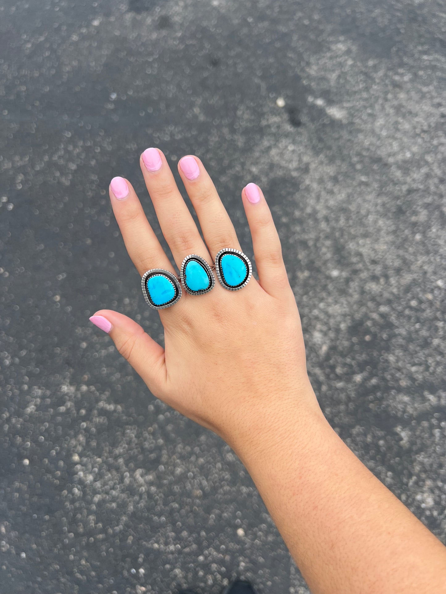 The Dallas Genuine Turquoise Sterling Silver Ring