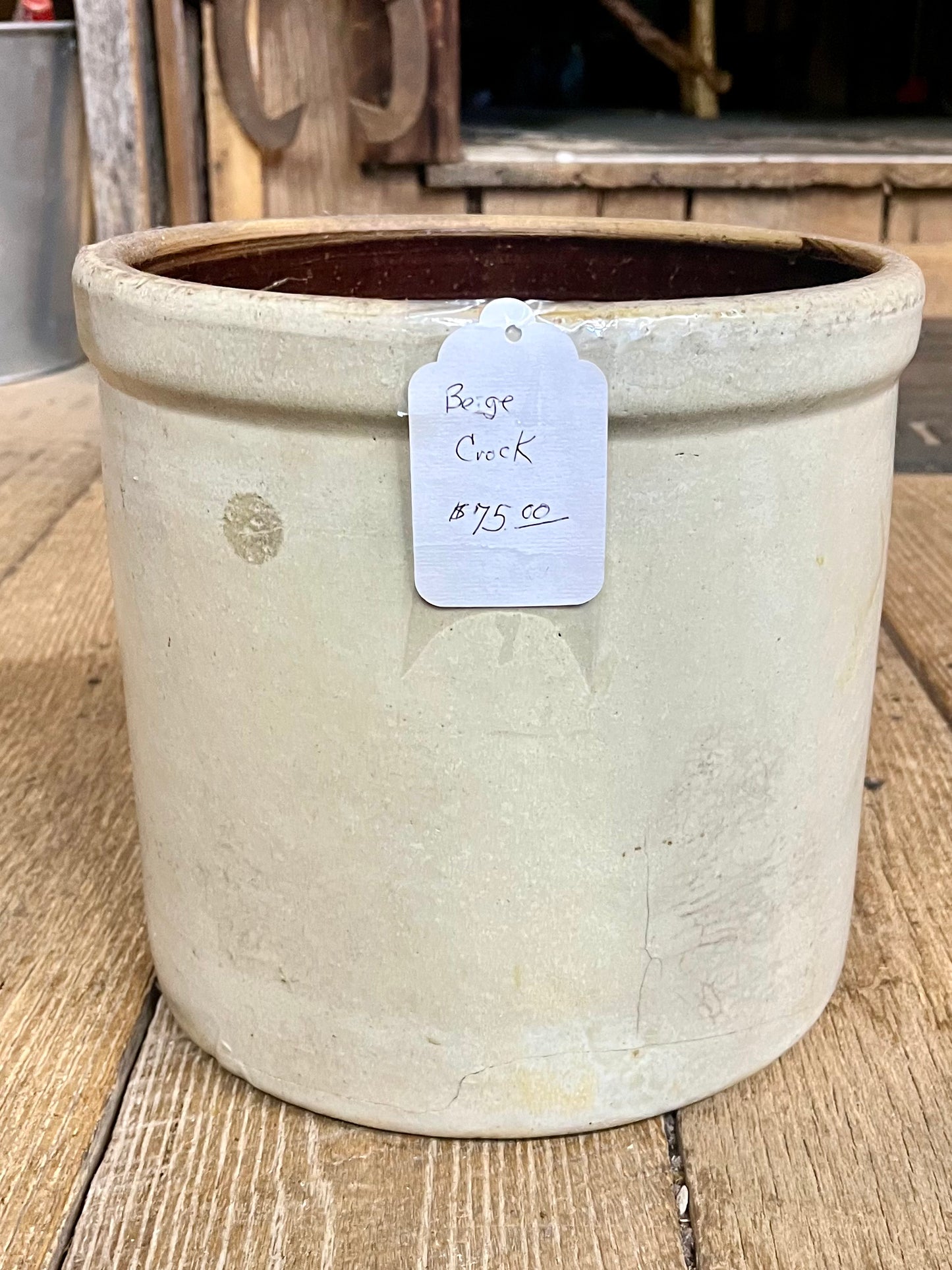Beige Crock