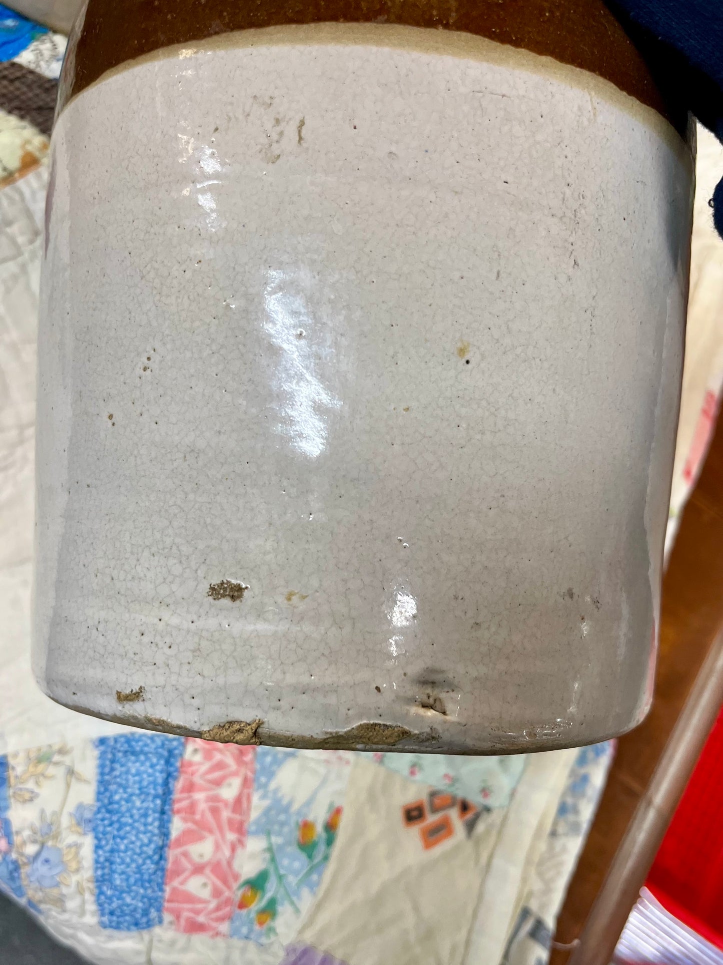 Small Brown/Beige Crock