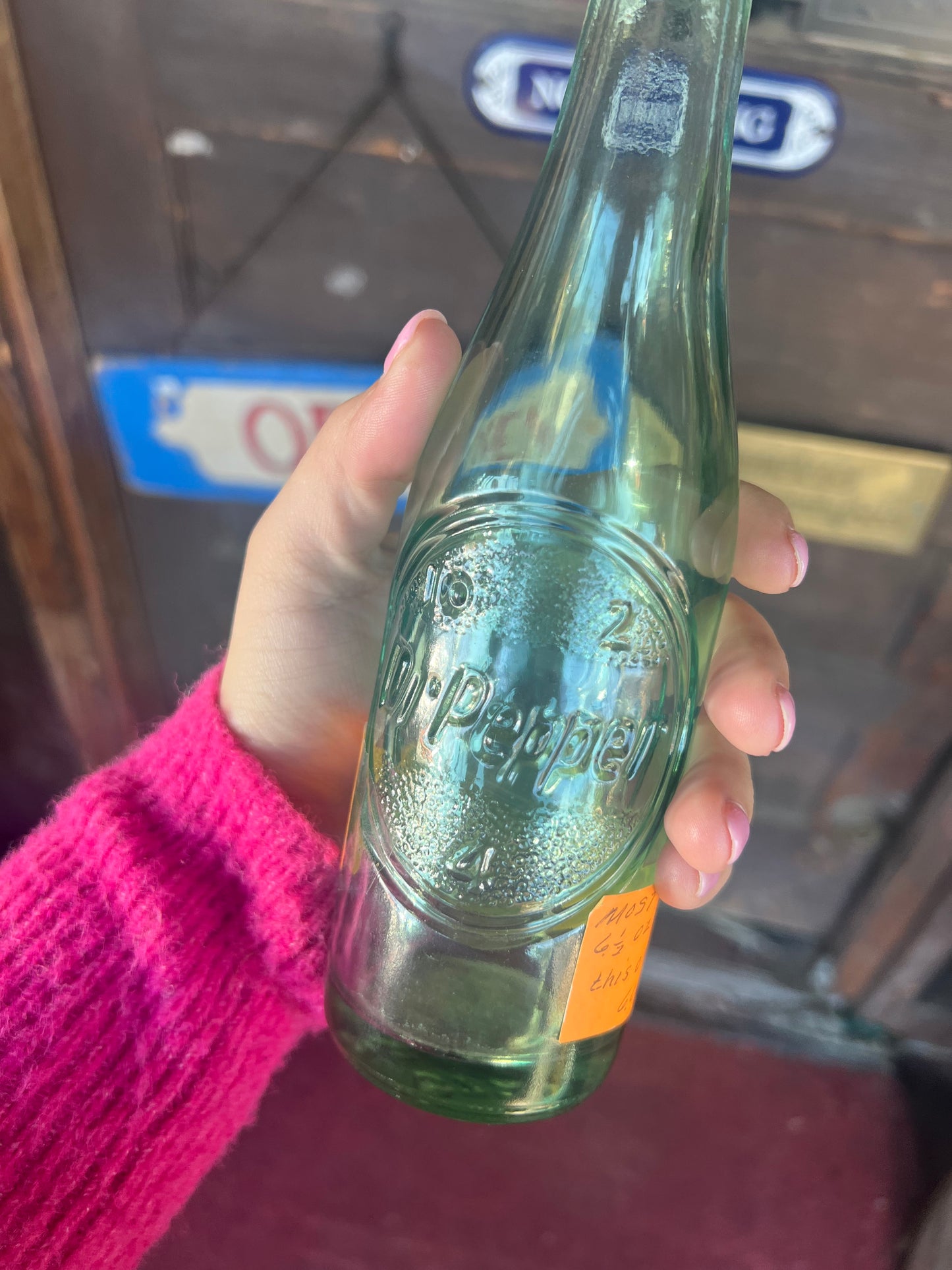 RARE Antique Dr Pepper 6oz Green Glass Bottle 10 2 4