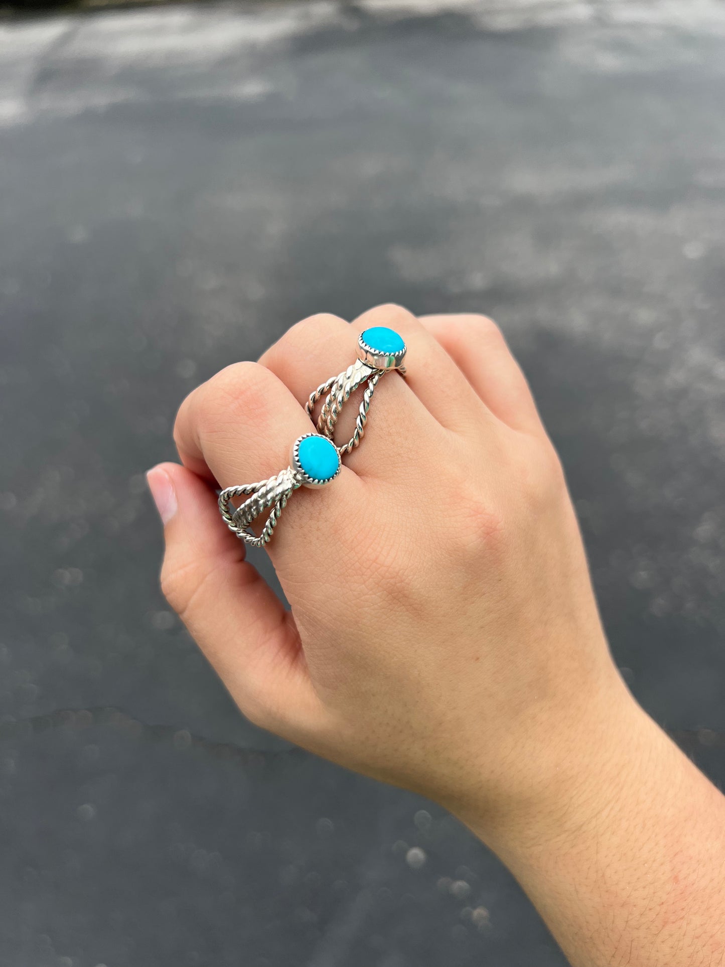 The Lasso Genuine Turquoise Sterling Silver Ring