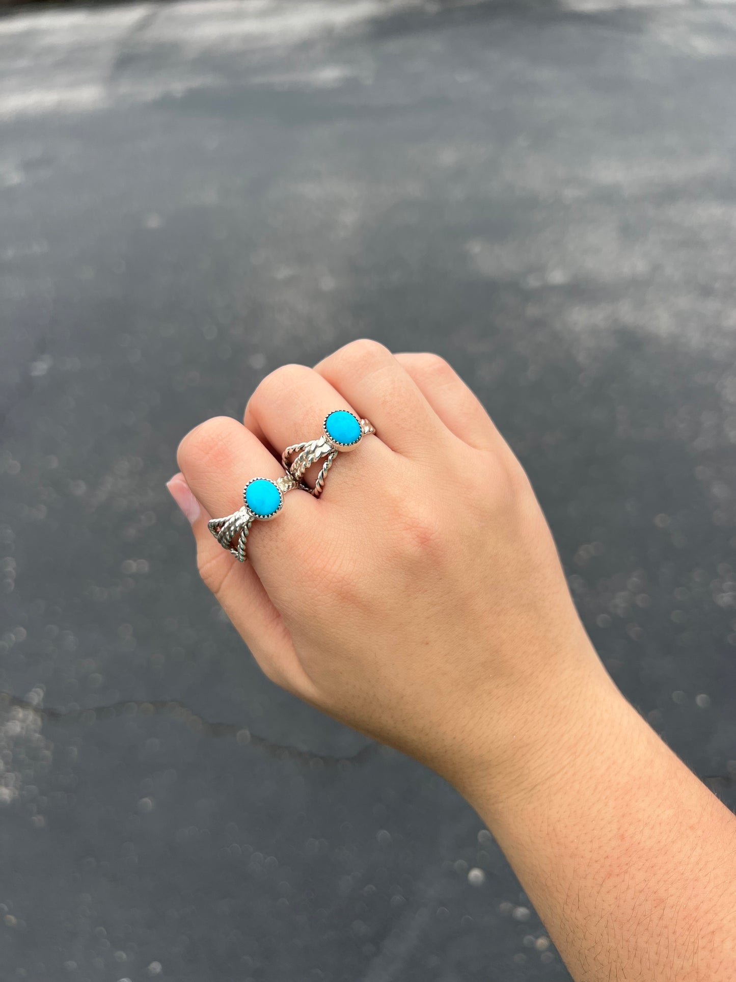 The Lasso Genuine Turquoise Sterling Silver Ring